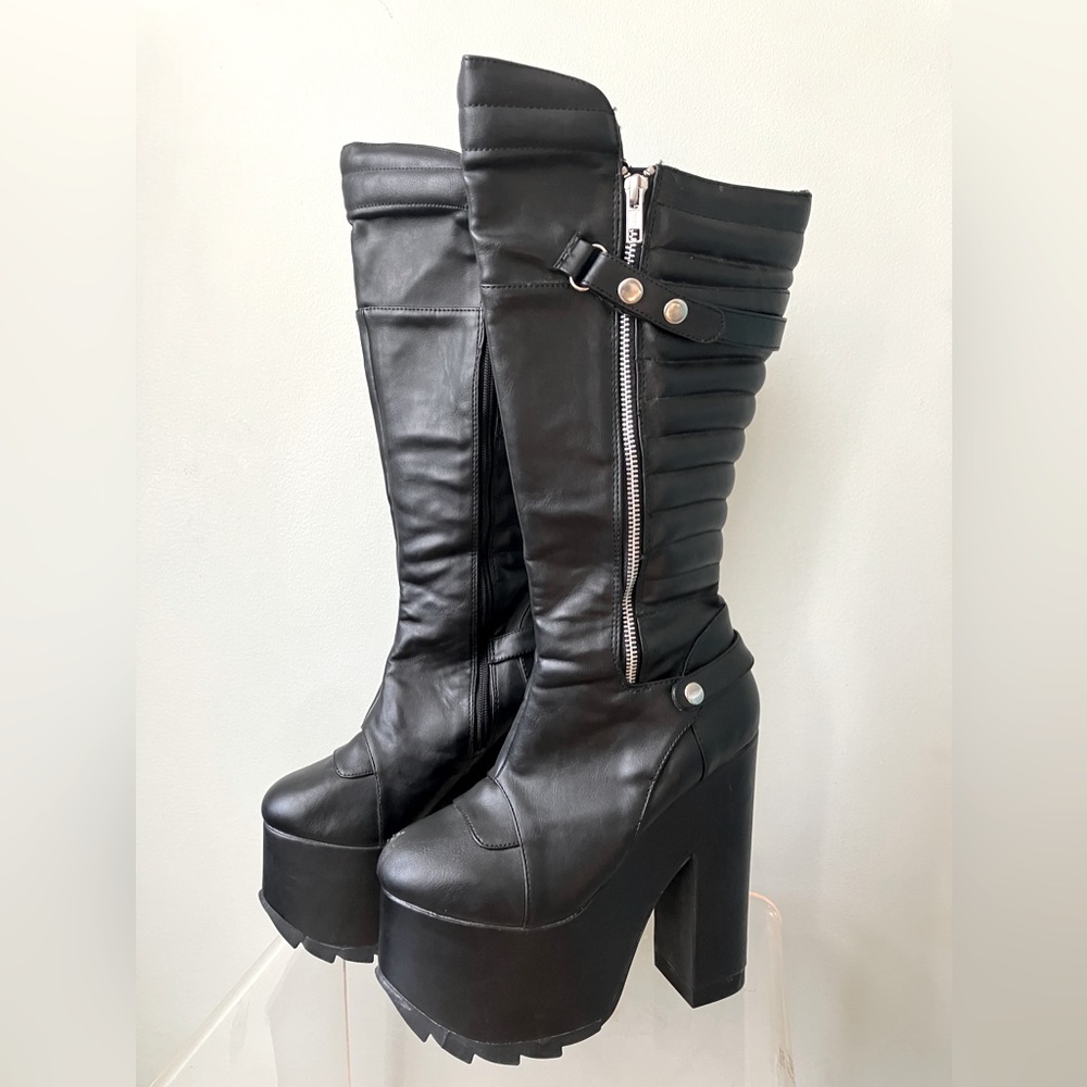 Dollskill Demonia Platform Goth Rave Fetish Festival Burning Man Coachella Boots